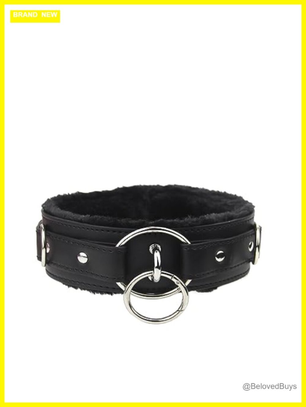 Leather Choker with Lock Adjustable Women's Necklace